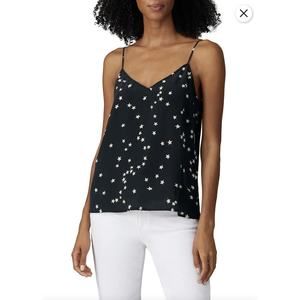 Equipment Layla Star Print Black White Cami Plus Size 0X NWT $145 100%‎ Silk